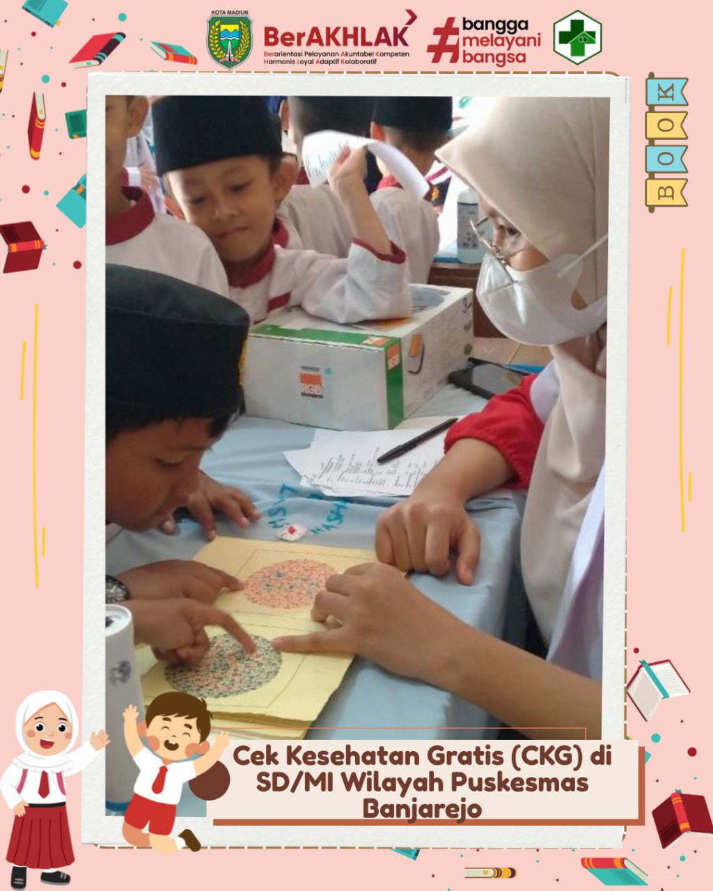 Cek Kesehatan Gratis anak sekolah, tes buta warna